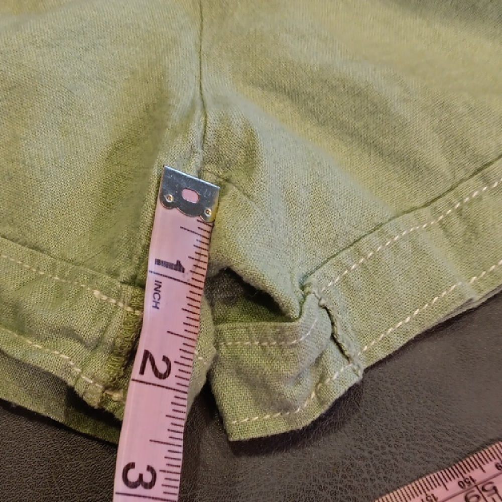 Zara Sage Green Linen Blend Romper With Tie Belt - Picture 10 of 13